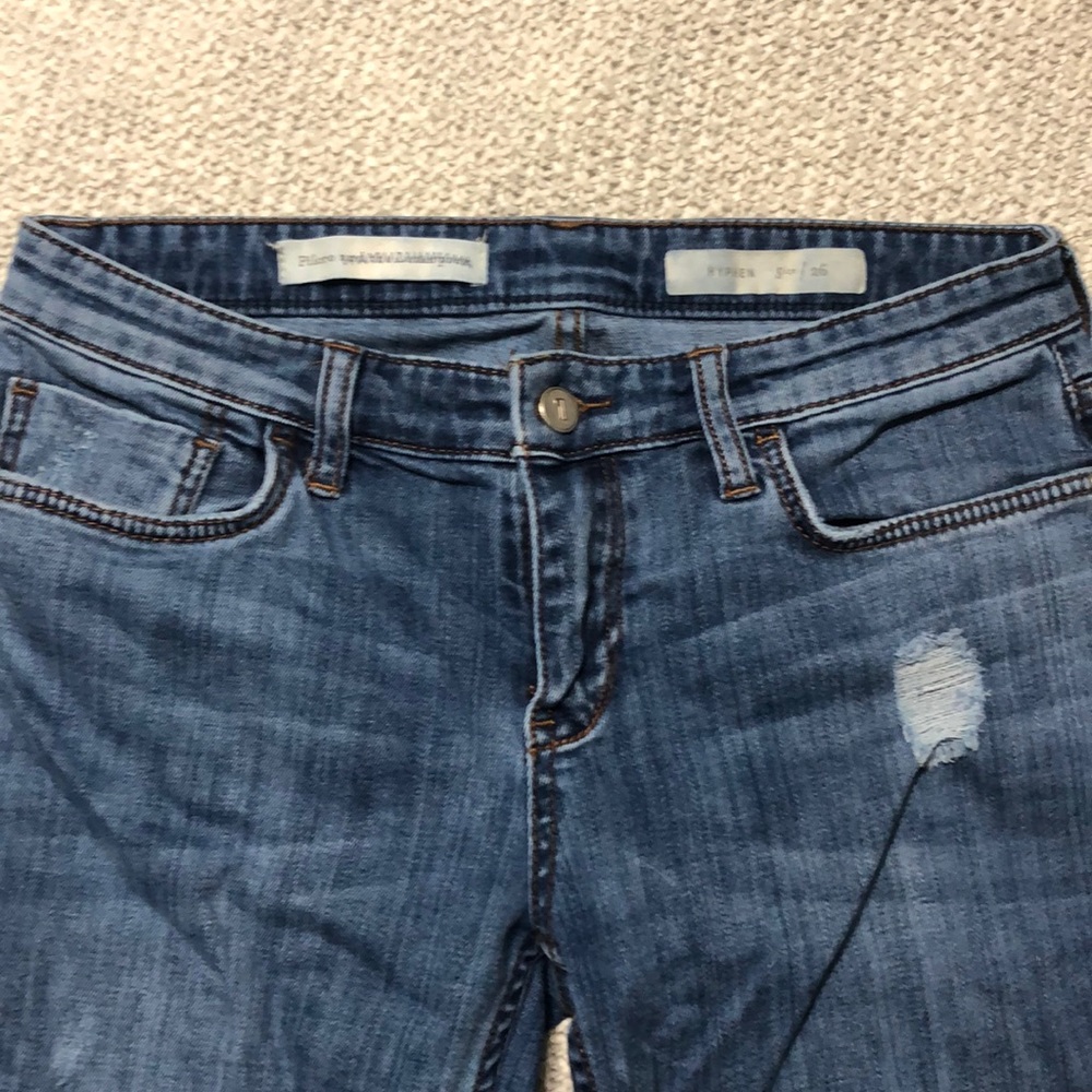 Pilcro crop cuffed jeans